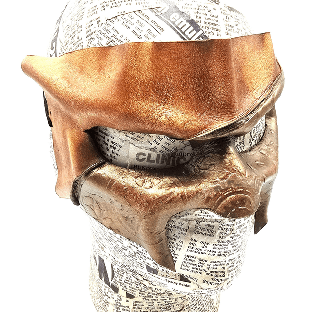 Steampunk Mask: Bronze Clockwork 