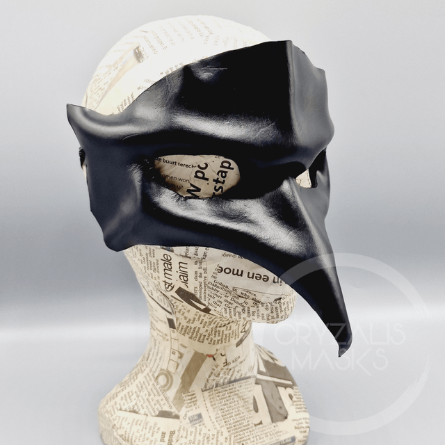 Leather Raven Mask