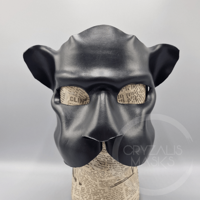 Black Leather Jaguar mask