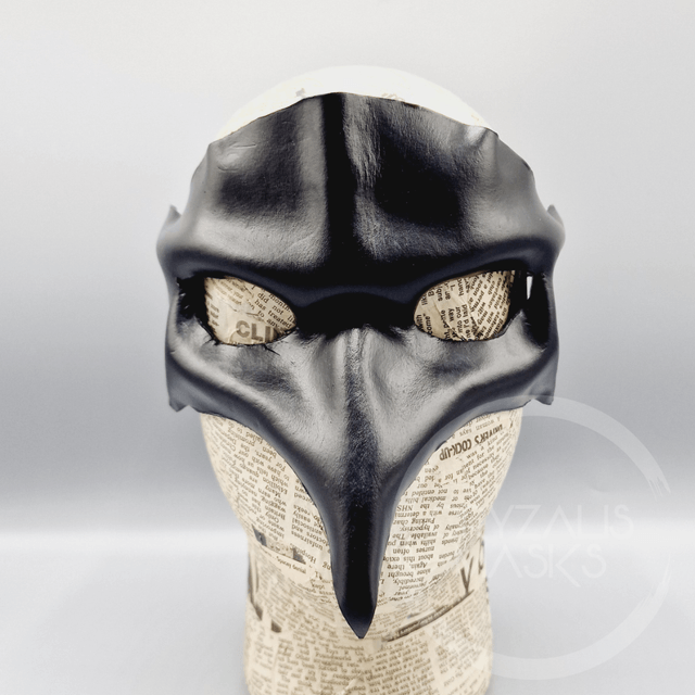 Leather Raven Mask
