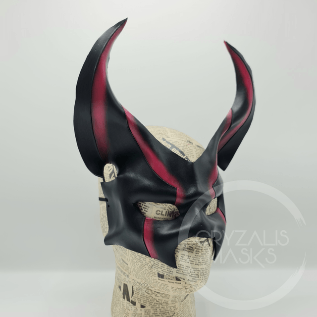 Jackal mask with pink detail