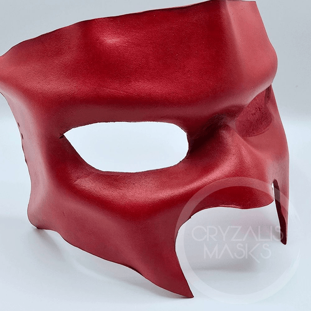 Red leather mask  