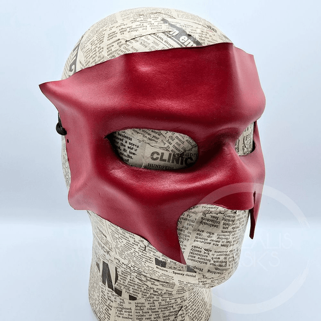 Red leather mask  