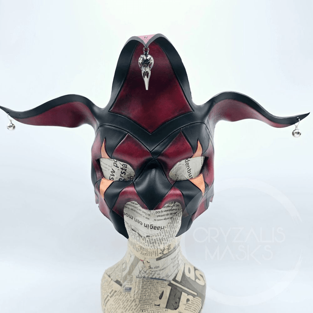 Leather Harlequin mask  