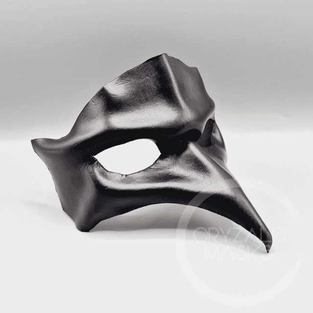 Leather Raven Mask