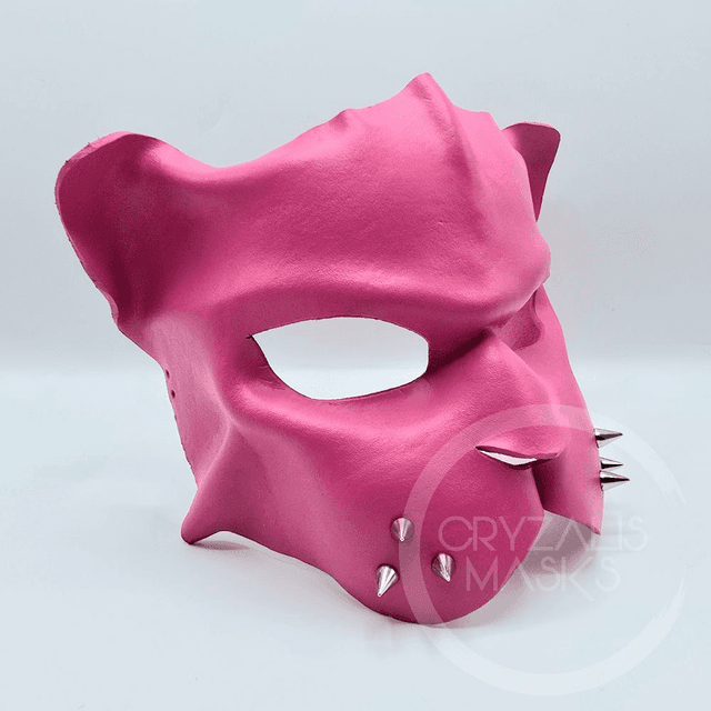 Pink Leather Panther mask