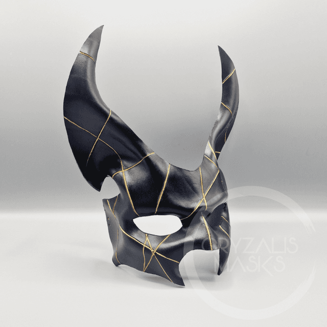 Gold lined Jackal Mask