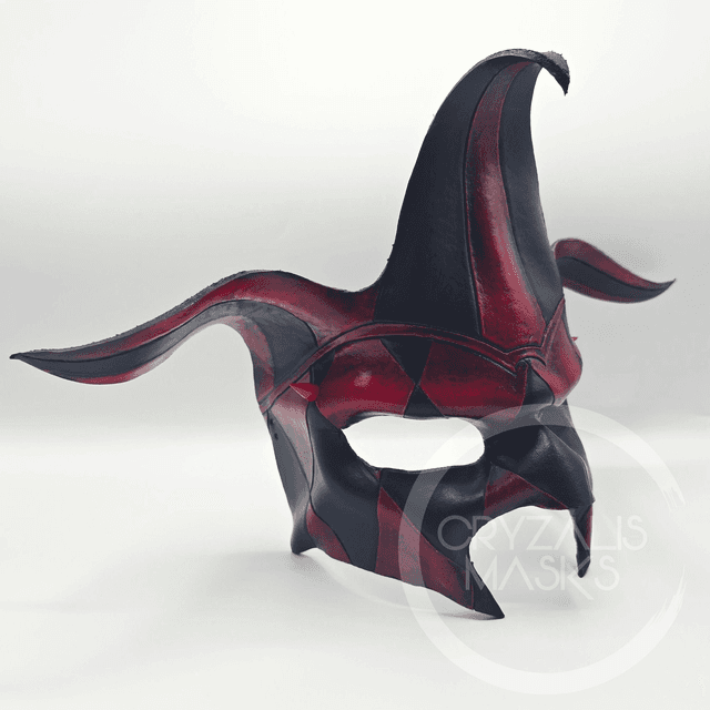 Black and Red Harlequin mask   