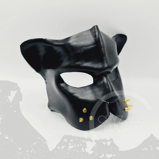 Black Panther leather mask
