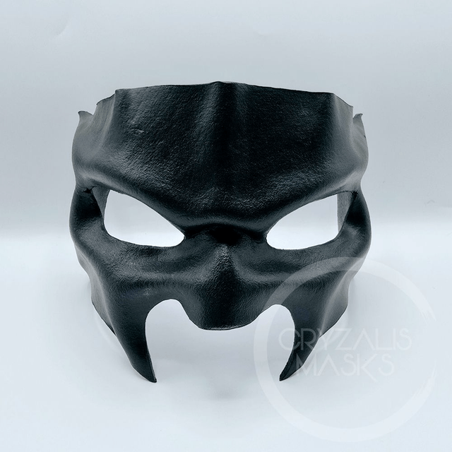 Black leather mask