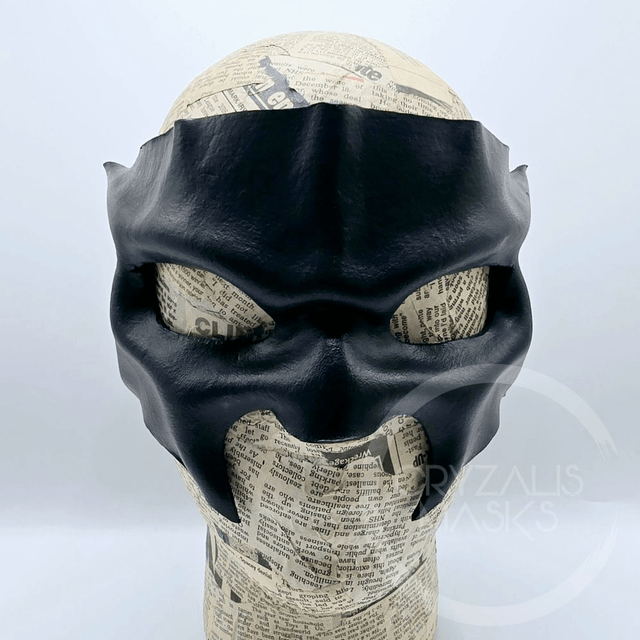 Black leather mask