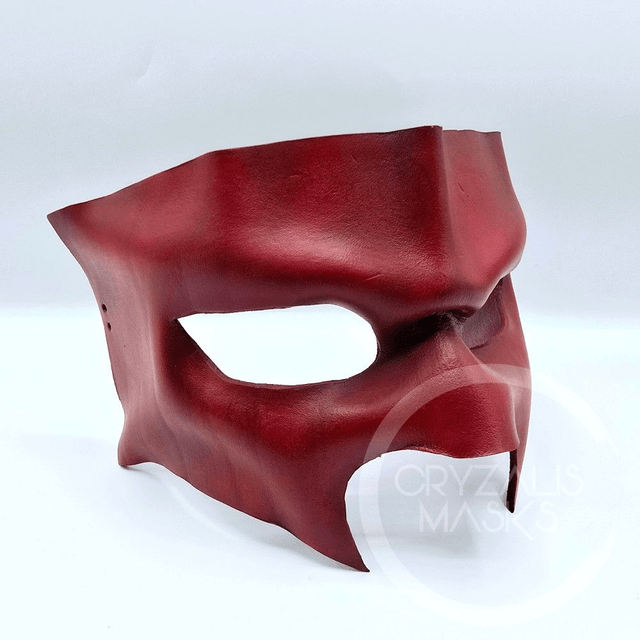 Black leather mask