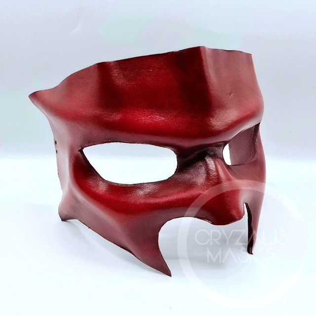 Black leather mask